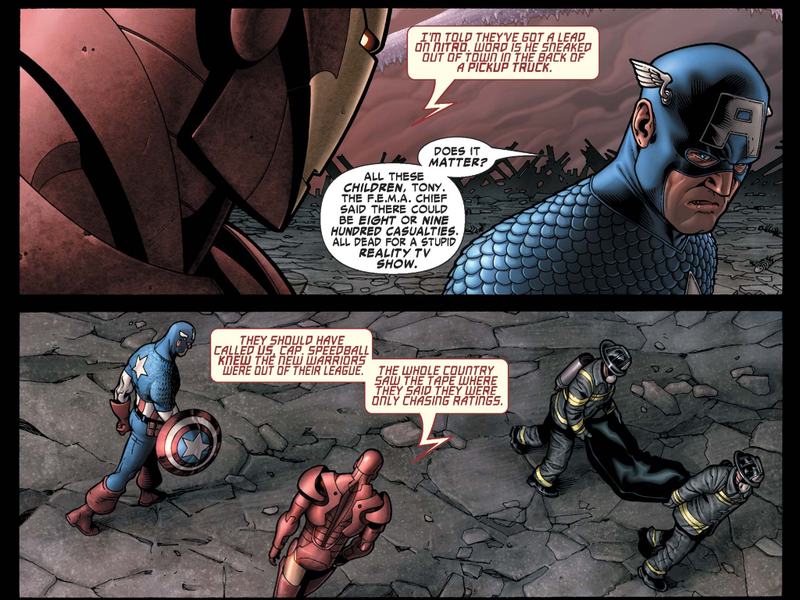 Illustration for article titled With Civil War, Marvel dusted off inane source material for superfights